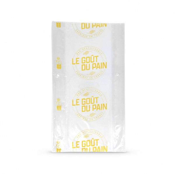 Sac à pain tranché imprimé beige 23x40 | lot de 200