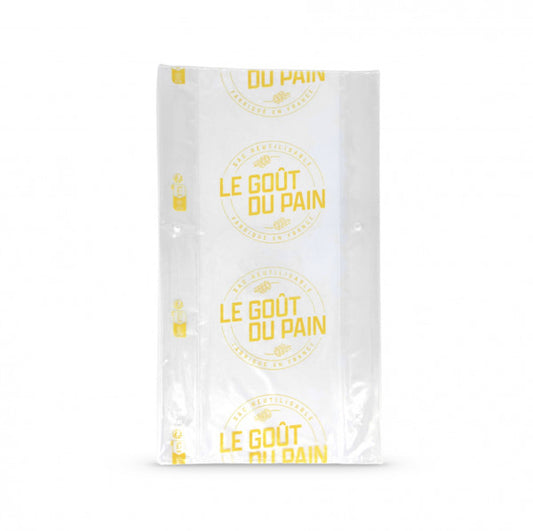 Sac à pain tranché  imprimé beige 23x40 | lot de 200