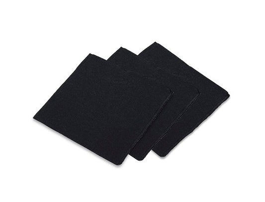 Serviette Noire gaufrée 20x20 cm – Paquet de 150 serviettes