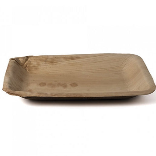 Assiette en feuilles de palmier rectangle 25x16cm – Lot de 25