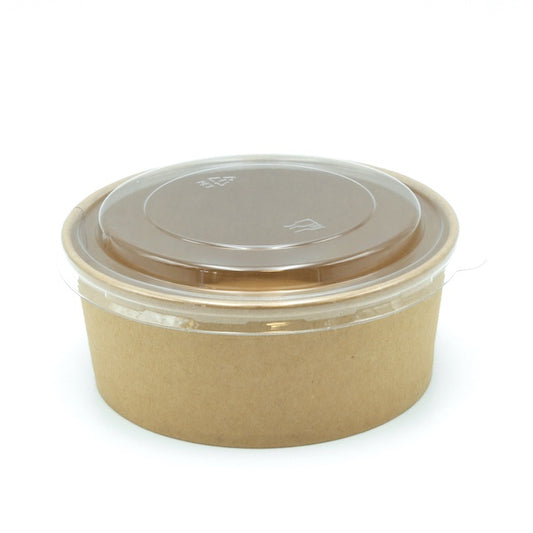 Bol Salade Kraft – Lot de 40 unités (Avec couvercles)